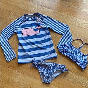 Girl’s Vineyard Vine Swim Set